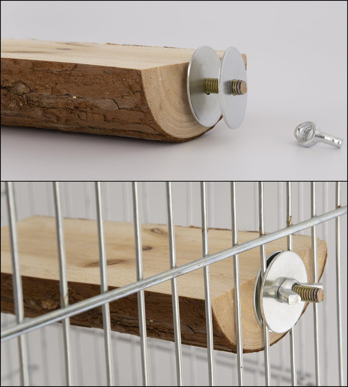 Vibriskape carbon steel screws with burr-free threads for reliable DIY bird cages