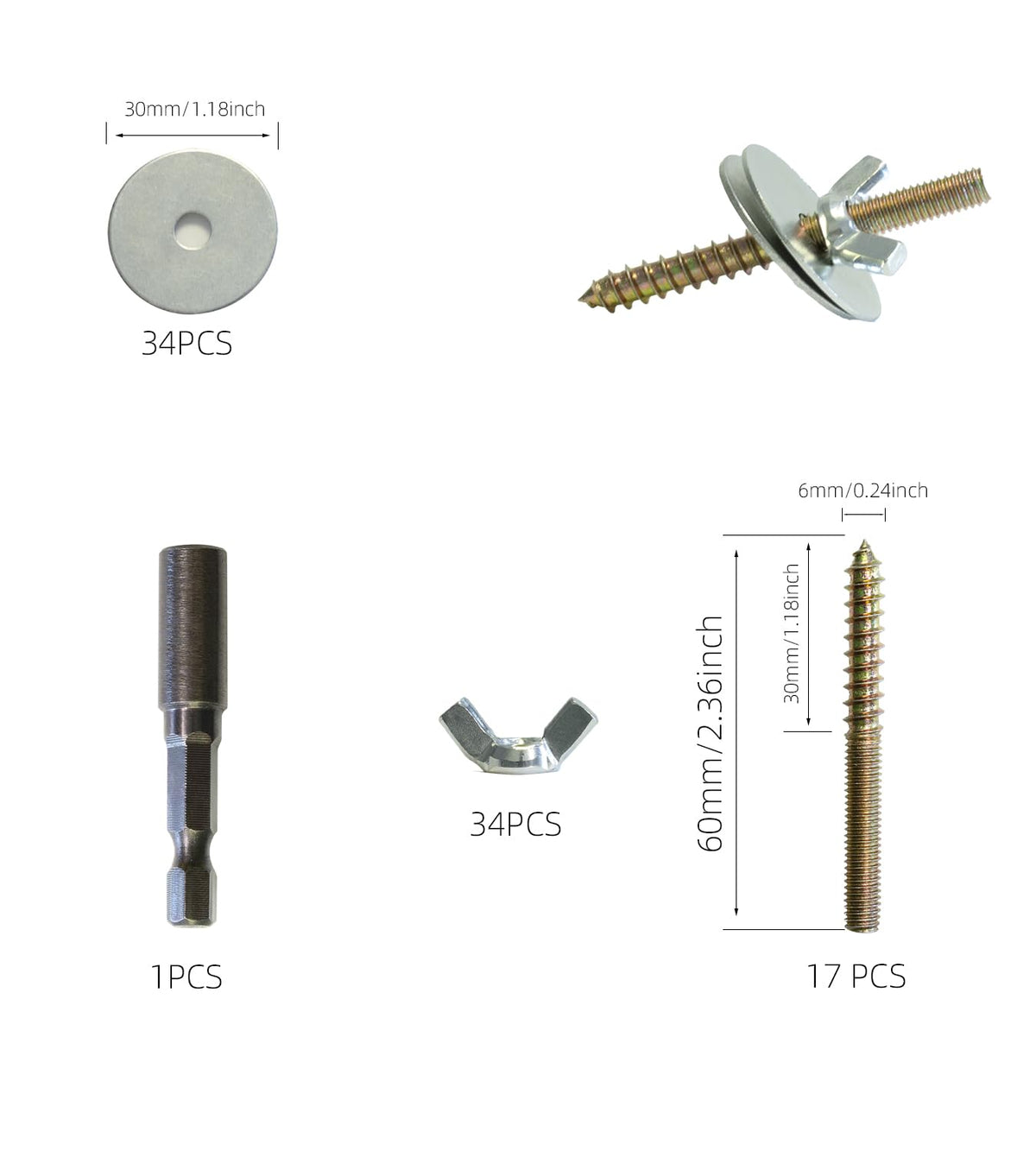 Vibriskape screw socket kit enabling quick wood mounting for DIY cages