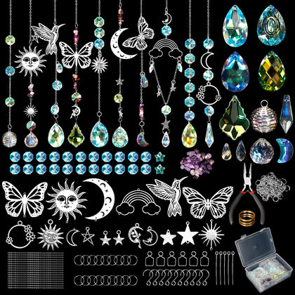 VICAMB suncatcher crystal pendants sparkling in sunlight for bright window decor