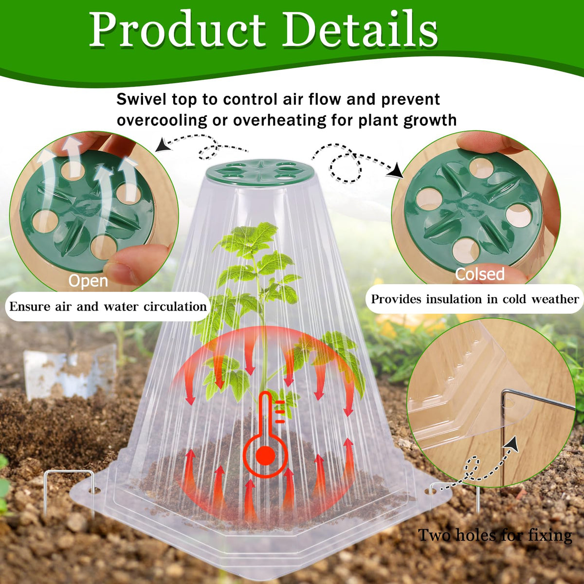 VICAMB durable plastic construction supports repeated seasonal use.