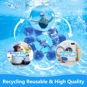 VICAMB filter ball compatible with all pool filtration systems.