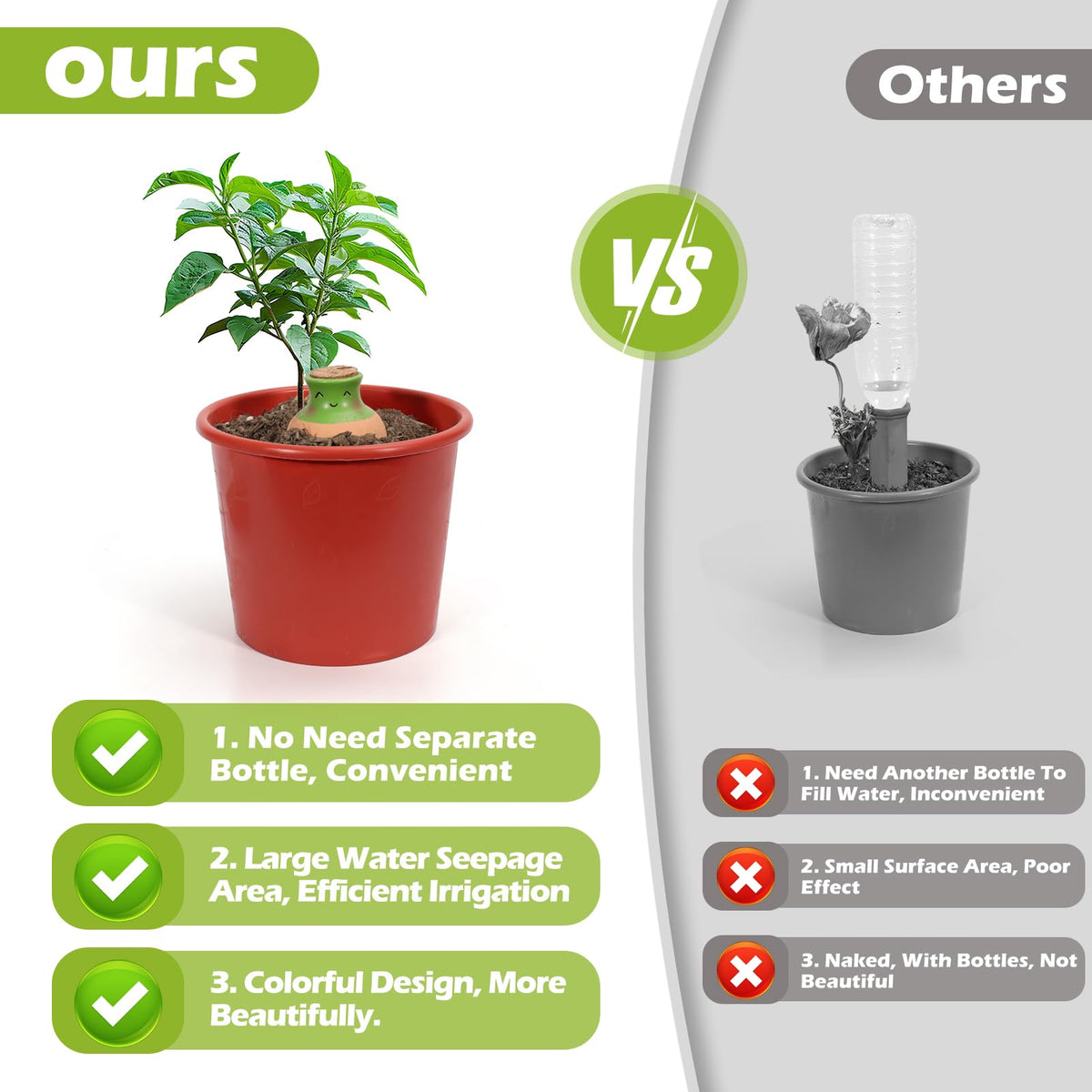 VICAMB indoor outdoor garden watering globes for versatile use