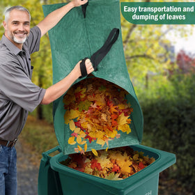 VICAMB collapsible leaf bag folds flat for compact storage after use