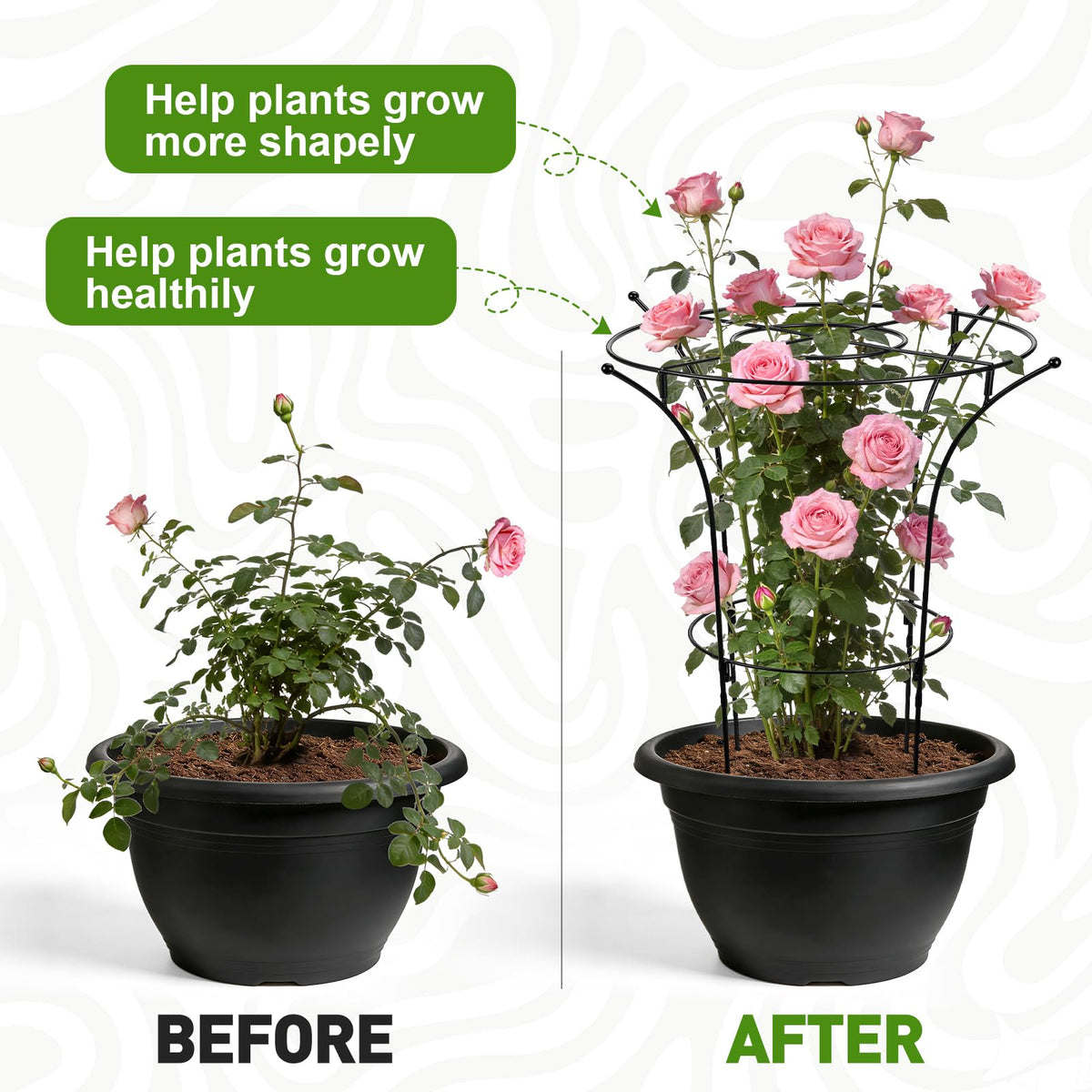 vicamb peony cage highlights rust resistant coating for outdoor use