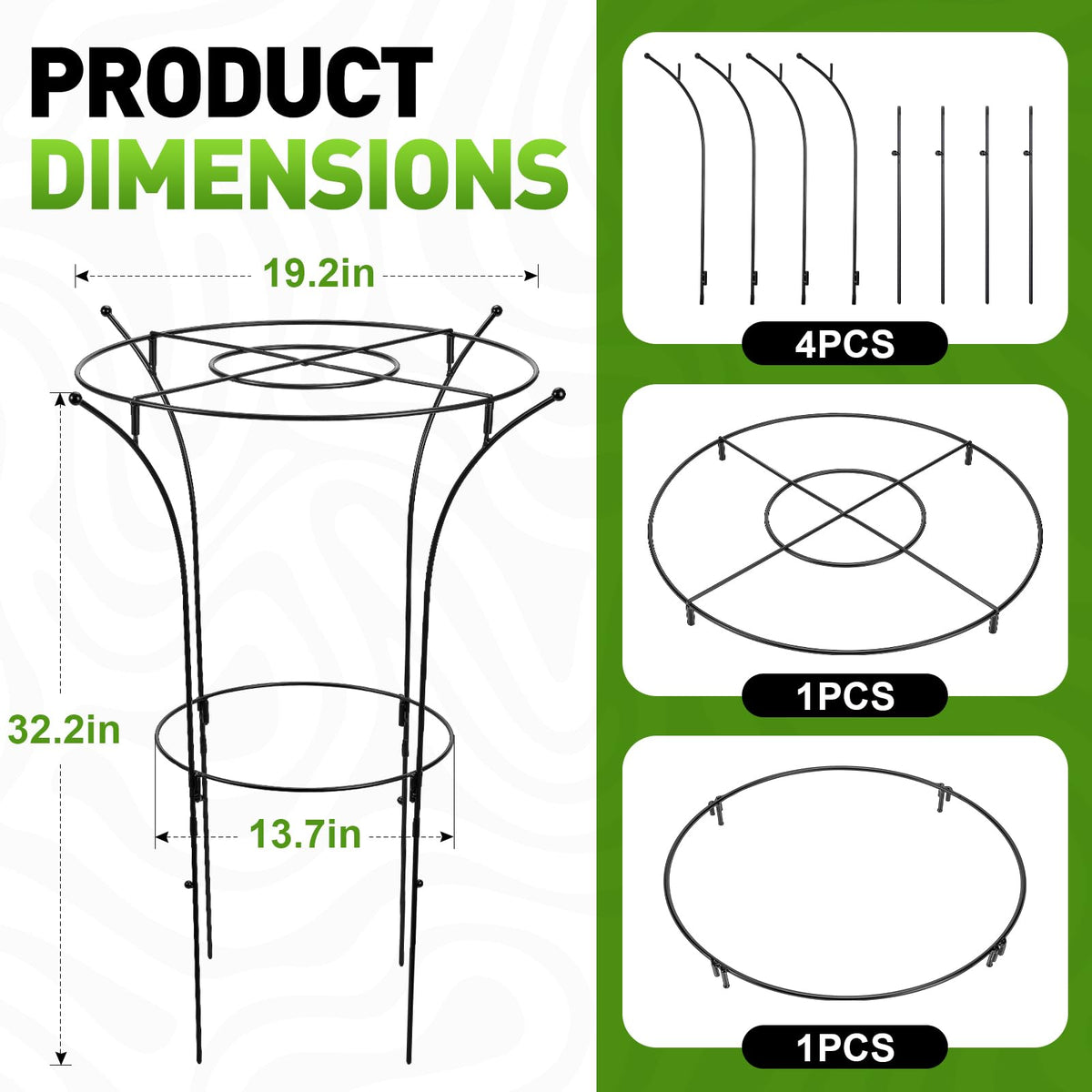 vicamb peony cage demonstrates detachable design for easy assembly and storage