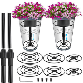 VICAMB adjustable planter riser top plate 5.9in boosts plant height for medium pots
