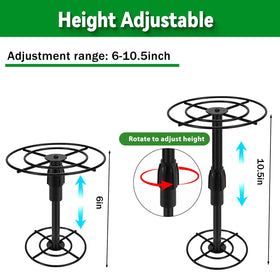 VICAMB adjustable planter riser top plate 7.87in enhances tall pot display