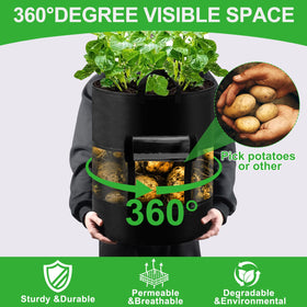 VICAMB removable shading cover on grow bag for light control