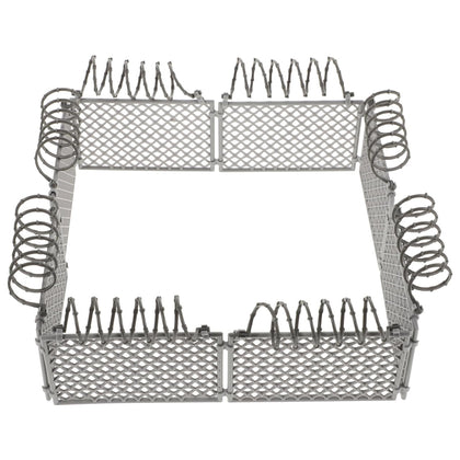 VICASKY DIY miniature fence set assembly view showing versatile, customizable configurations for scenes.