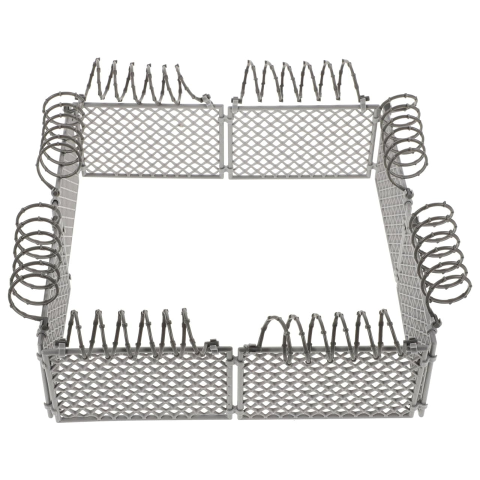 VICASKY DIY miniature fence set assembly view showing versatile, customizable configurations for scenes.