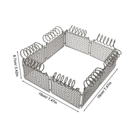 VICASKY DIY miniature fence set plastic durability showcased for long-lasting play and display.