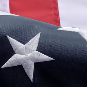 VICDRIA 3x5 heavy-duty USA flag outdoors resists weather and UV exposure