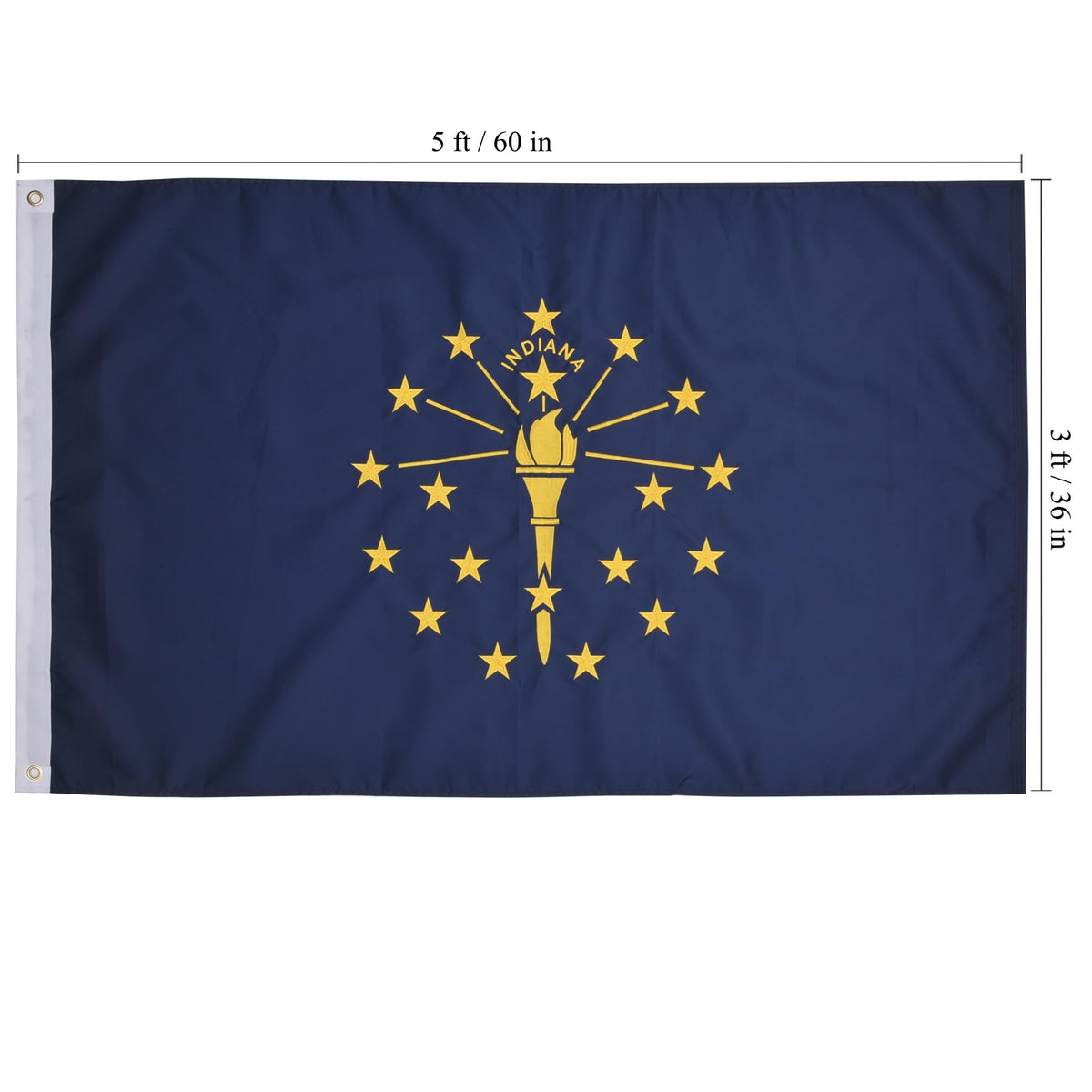 VICDRIA Indiana flag ideal for gifting and display.