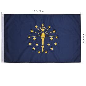 VICDRIA Indiana flag ideal for gifting and display.