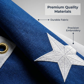 VICDRIA Texas flag brass grommets for secure mounting