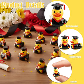 Vicenpal cupcake topper duck adds graduation flair.