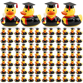 Vicenpal graduation duck with cap and diploma for party decor.