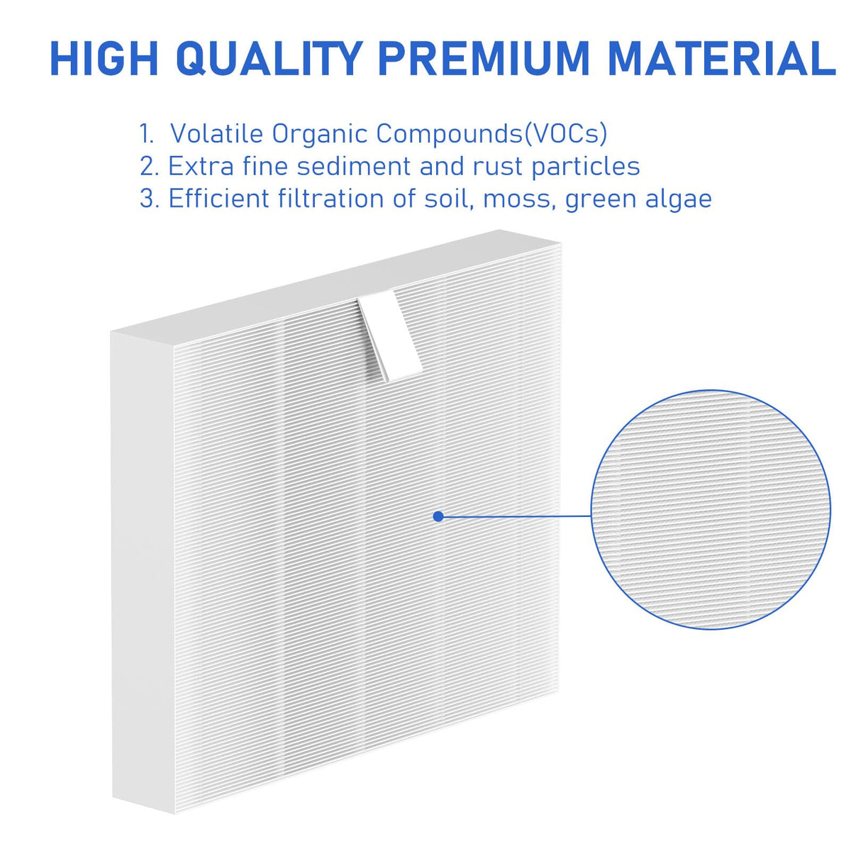 Vickmons 10-00814 flat filter for Swim Series shows strong filtration capability