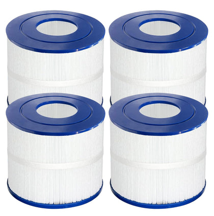 Vickmons 4-pack PBF40M spa filters ready for replacements to maintain spa cleanliness.
