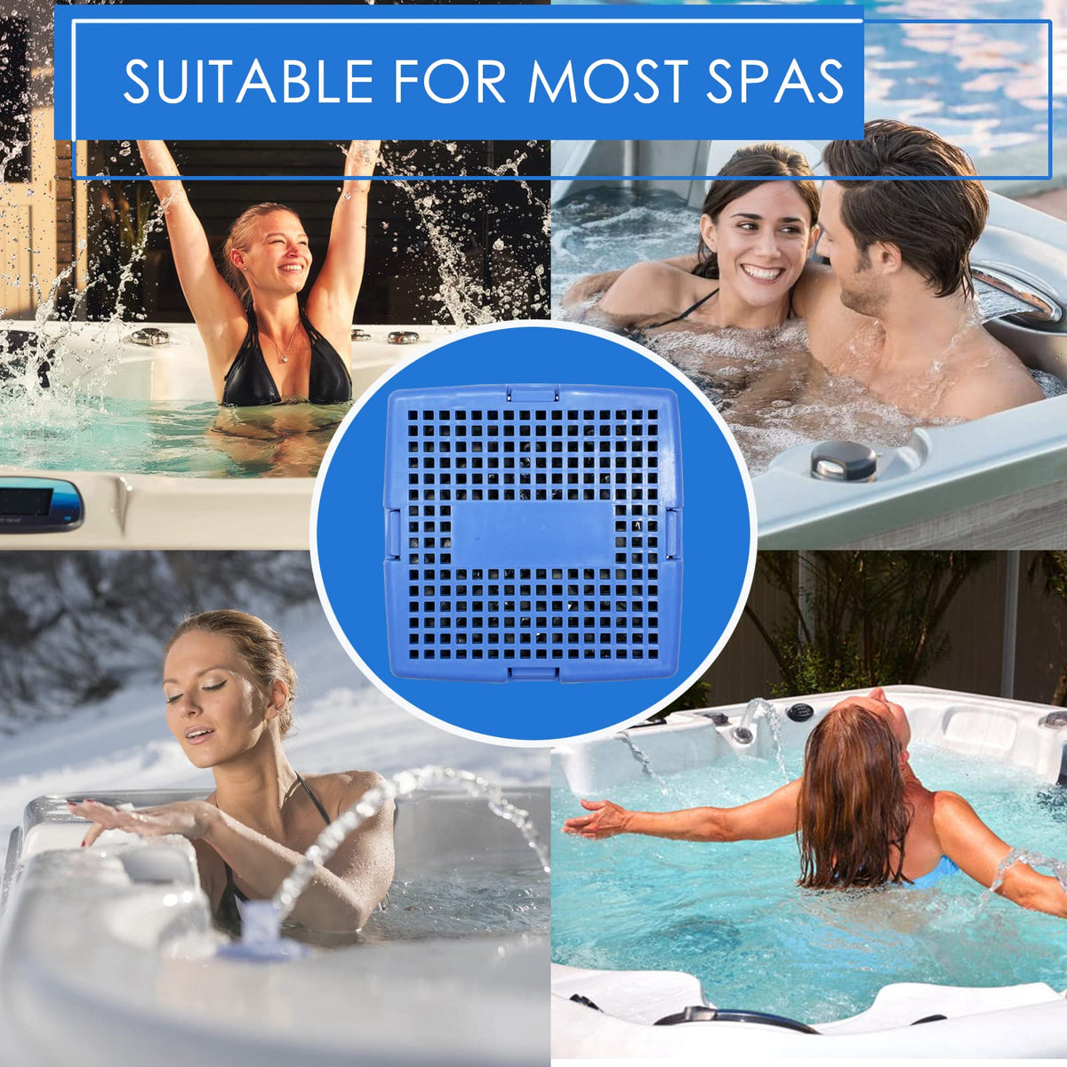 Vickmons blue mineral stick design enhancing spa aesthetics and performance