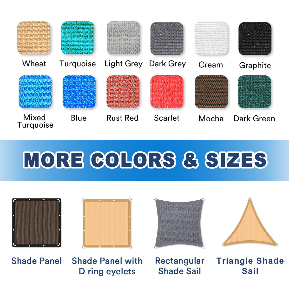 Close-up of Vicllax 90% UV shade fabric showing tight weave and UV protection.
