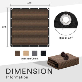 Option for waterproof upgrade on Vicllax shade fabric for rainy climates.