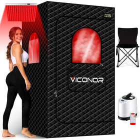 Viconor Infrared Sauna Box front view for compact home spa