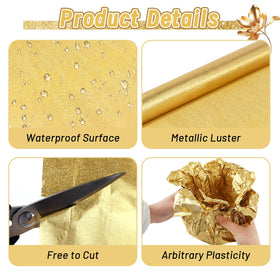 Vicosela eco-friendly gold foil is recyclable and ideal for DIY decor.