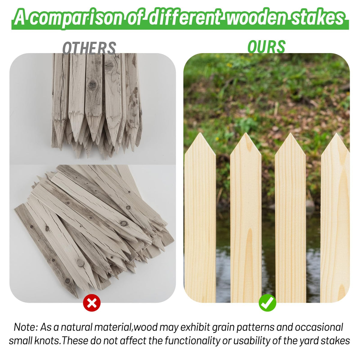 Vicosela versatile stakes for surveying projects and temporary fencing.