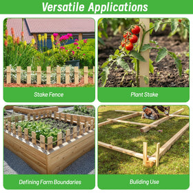 Vicosela durable yard stakes resist breakage for long-lasting garden use.
