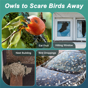 Vicsiyi owl bells and rope for quick hanging on trees or eaves.