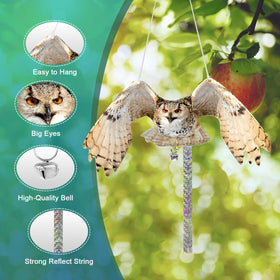 Vicsiyi waterproof bird deterrent owl durable and reusable for outdoors.