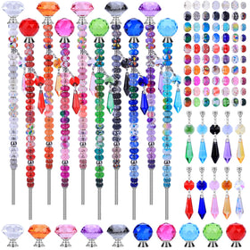 VICTLOV crystal suncatcher kit parts for crafting shimmering garden decorations.
