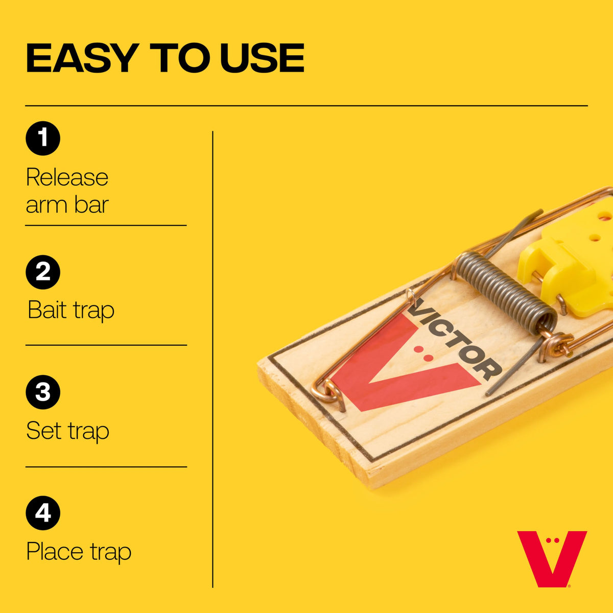 Victor Easy Set 2Pk shows disposable or reusable options for flexible pest control.