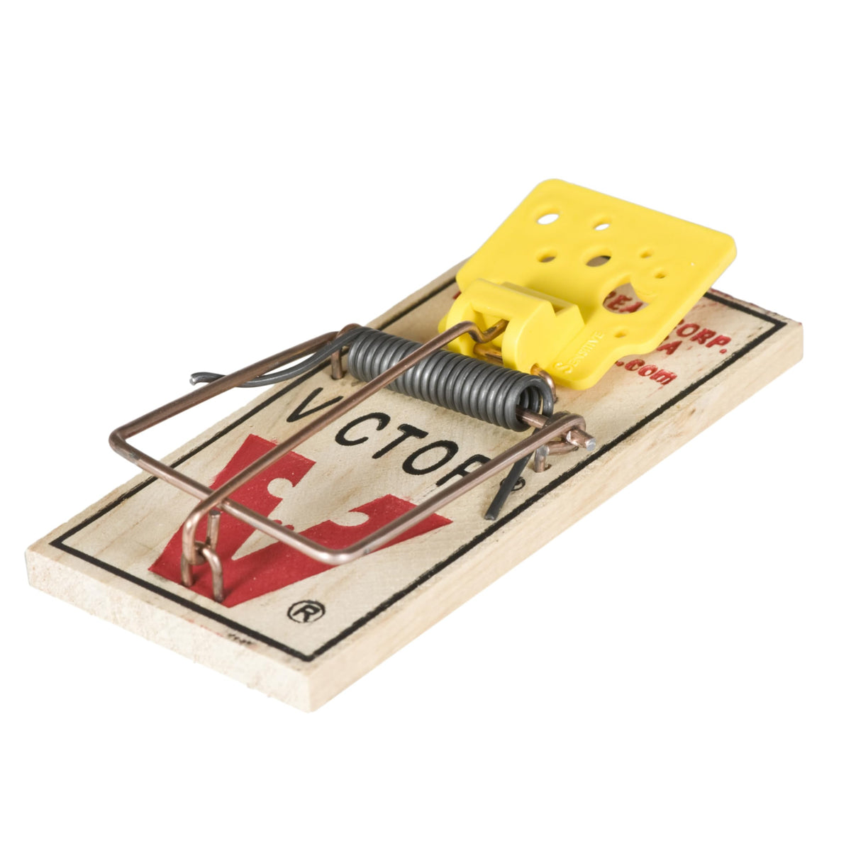 Victor Easy Set 2Pk front view shows compact wooden trap for indoor use.