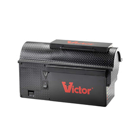 Victor M260 indoor trap front view shows compact, placement-friendly design.