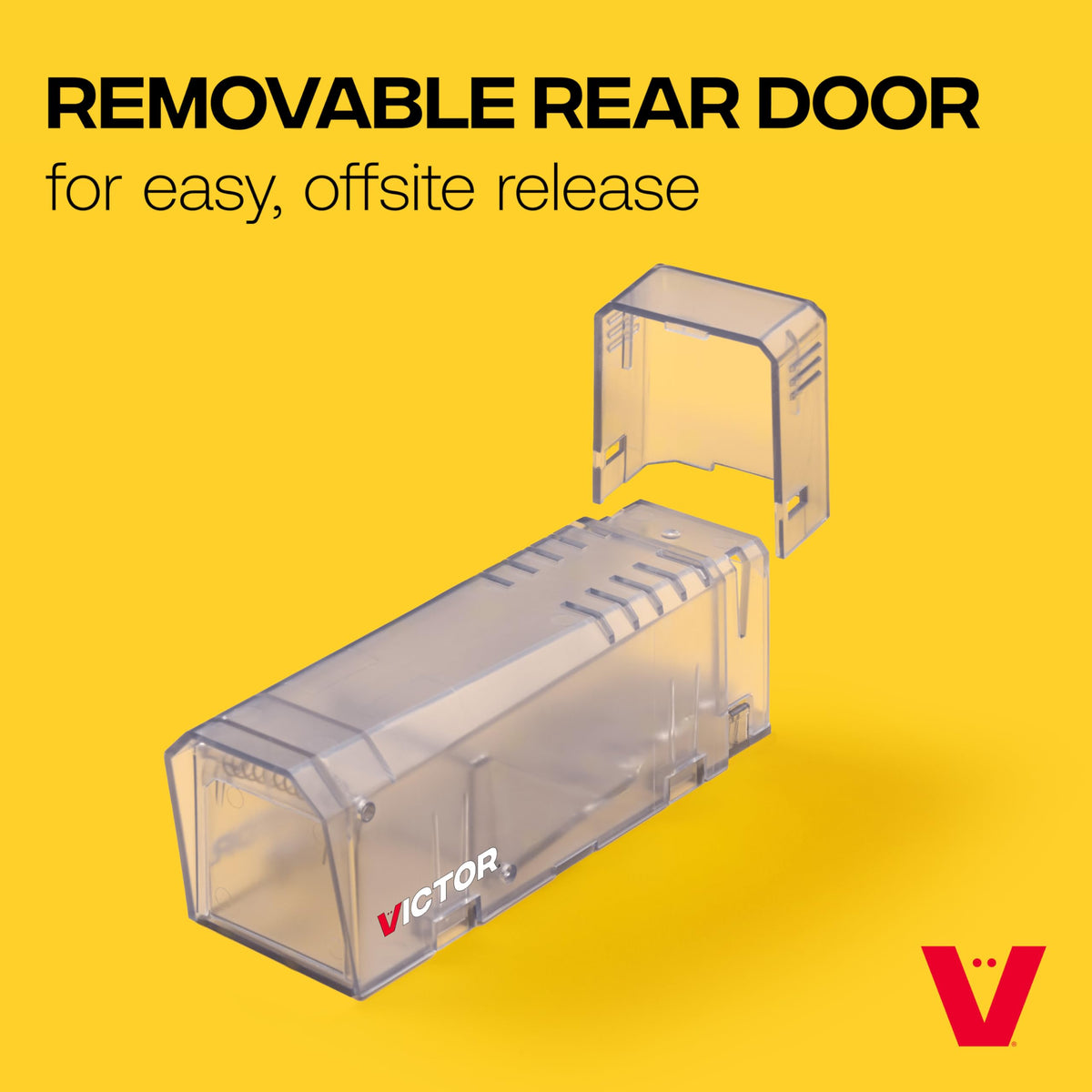 Victor Live Catch trap in use: bait, place, set, release