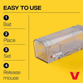 Victor Live Catch trap rear release door enables offsite release