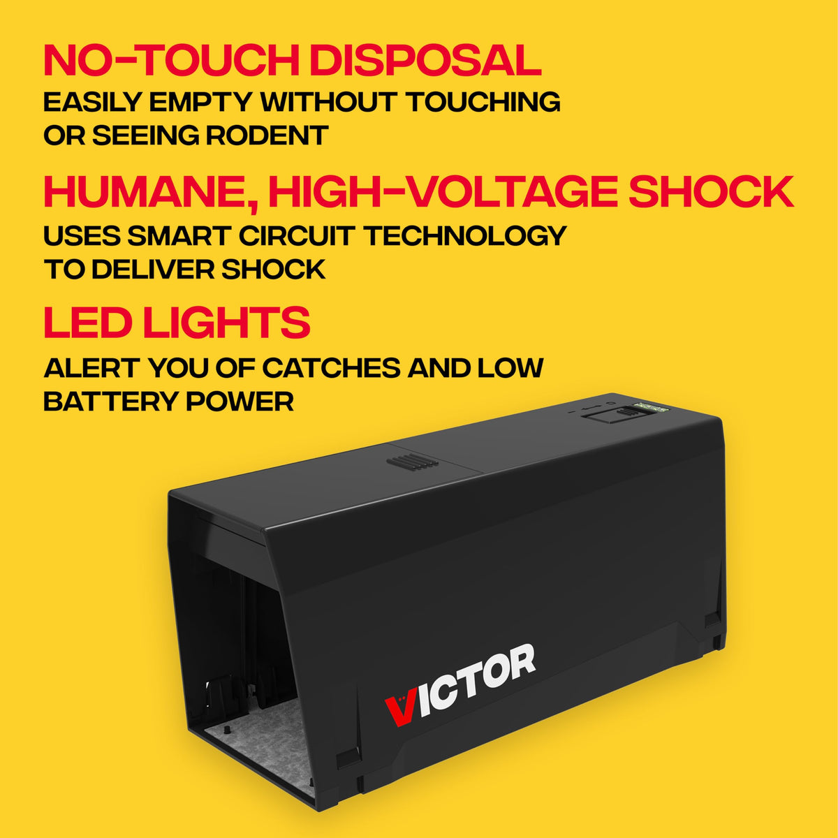 Victor M241BSR-3 led indicators help track captures and battery level
