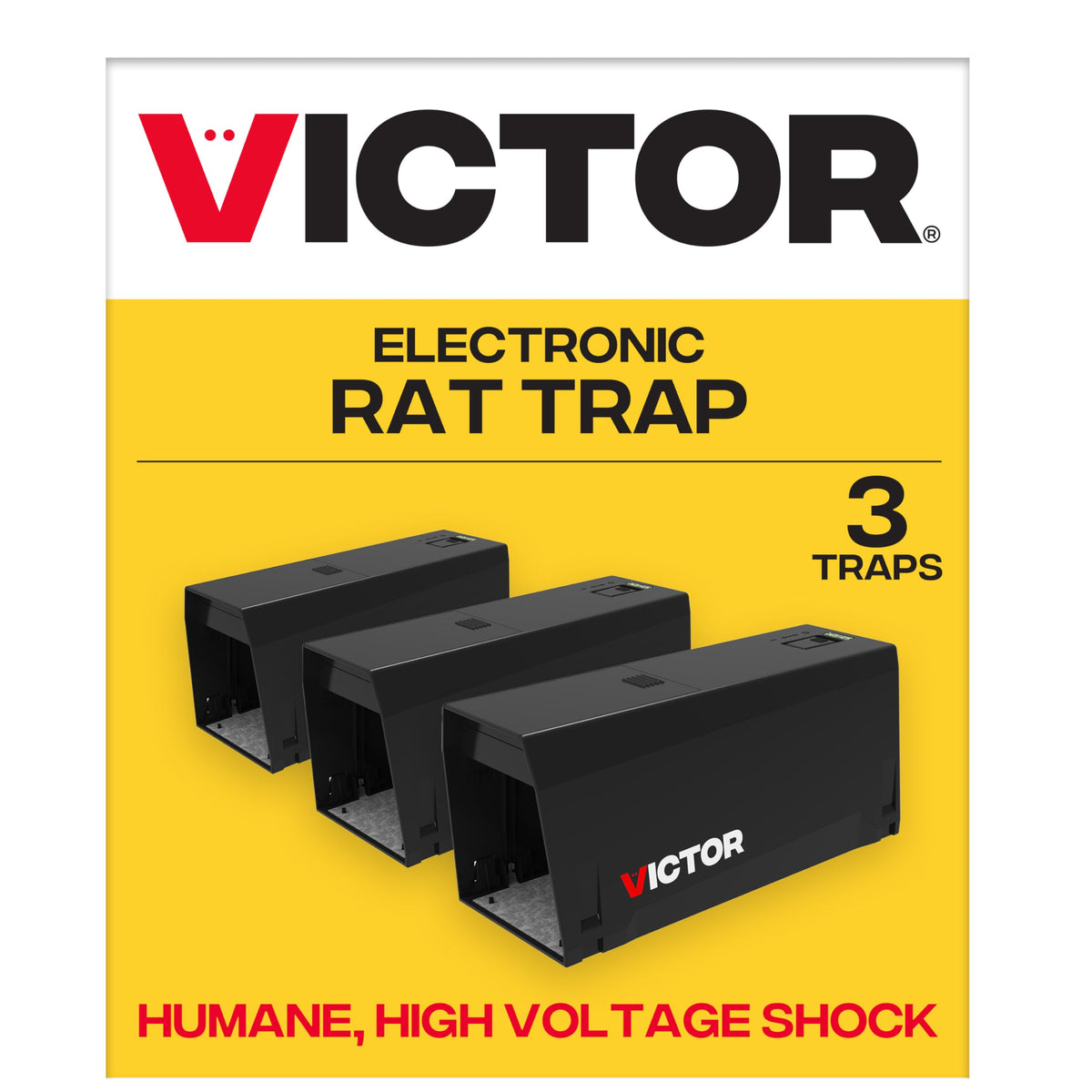 Victor M241BSR-3 pack indoor rat trap ready for home pest control