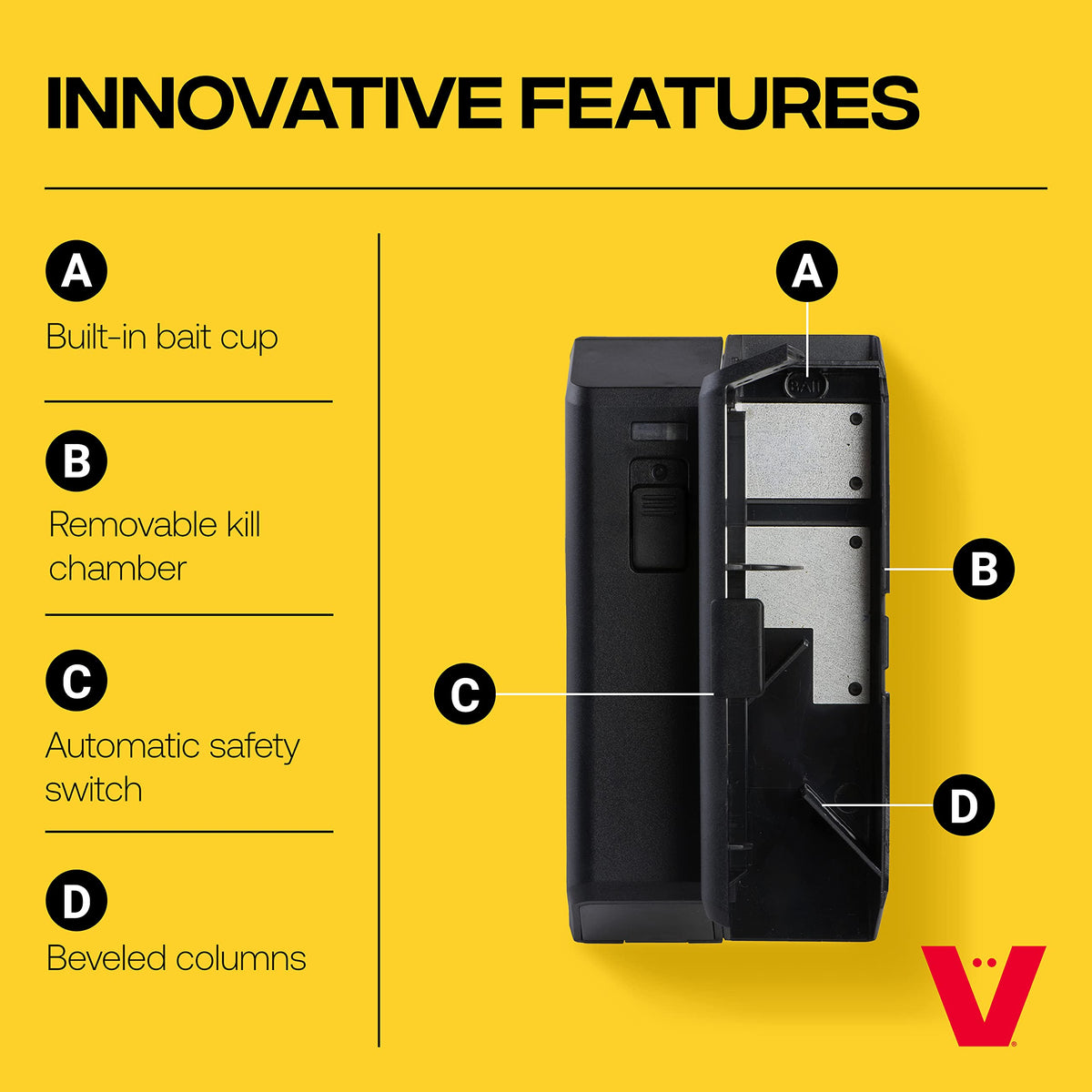 Victor M250S kill chamber removable for easy disposal and cleaning