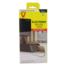 Victor M250S trap front view shows compact indoor design for mess-free placement