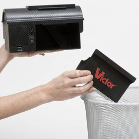 Victor M260 collection drawer enables no-touch disposal of mice.