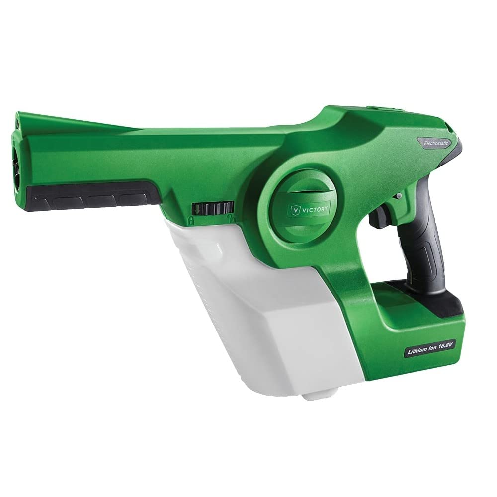Victory Innovations 3-in-1 nozzle detail shows adjustable droplet size for optimized dwell time