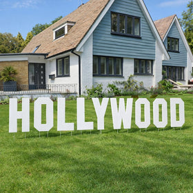 VictoryStore 18-inch Hollywood yard sign letters with stakes for bold front-yard display.
