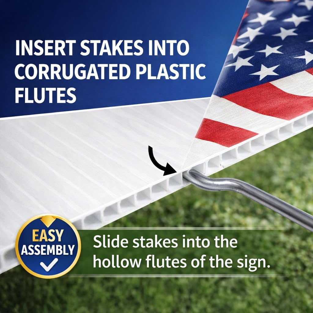 VictoryStore American-made yard signs reflect quality craftsmanship for gatherings.