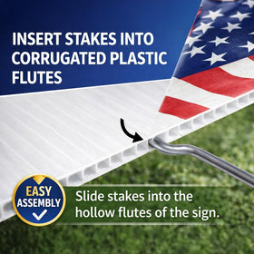 VictoryStore American-made yard signs reflect quality craftsmanship for gatherings.