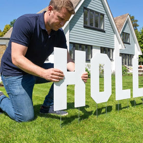 VictoryStore non-printed yard letters offering versatile customization for themed events.