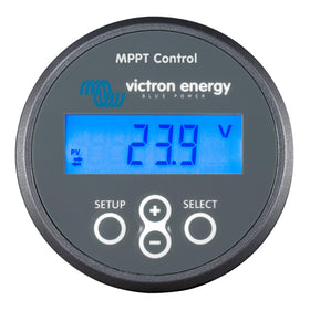 Victron Energy MPPT Control remote setup interface powering efficient solar charging.