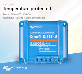 Victron Energy Orion-Tr compact design fits tight spaces